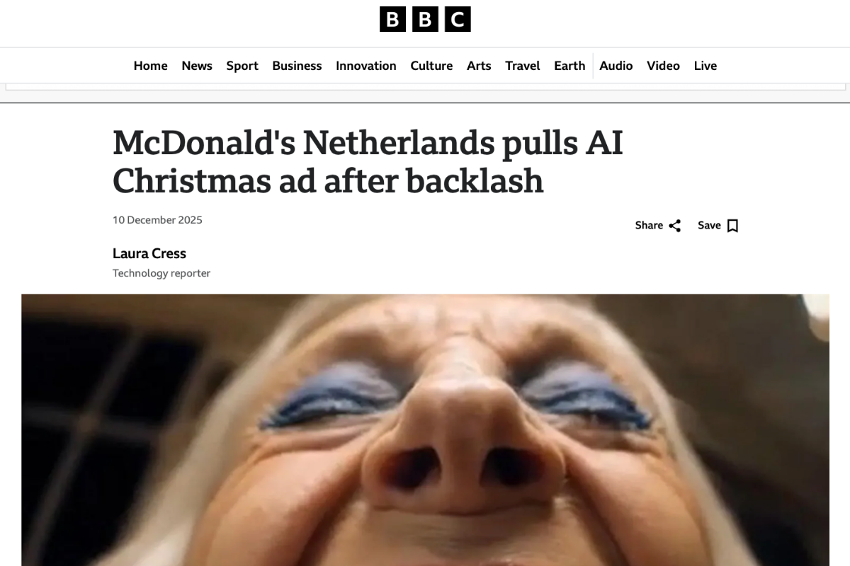 nagłówek dotyczący wykorzystania AI przez McDonald’s